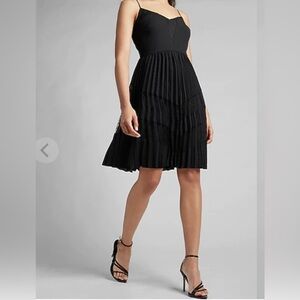 Express Charcoal Lace Detail Dress